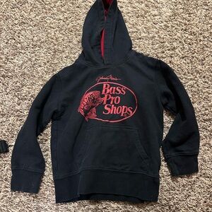 Bass Pro Shops Kids Black and Red Hoodie